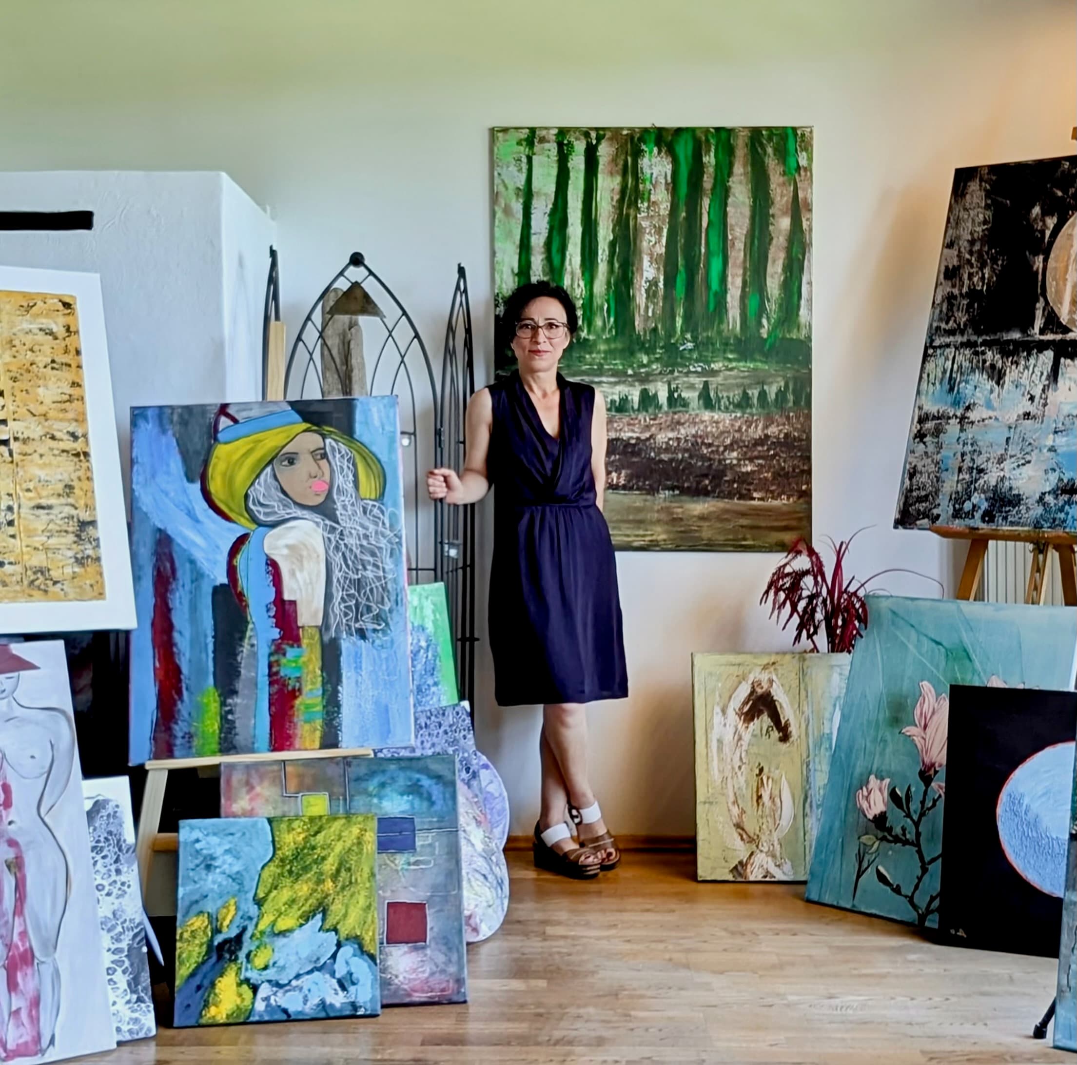 Semra Wegscheider, Künstlerin und Gründerin des Atelier Facettenreich in Rückholz