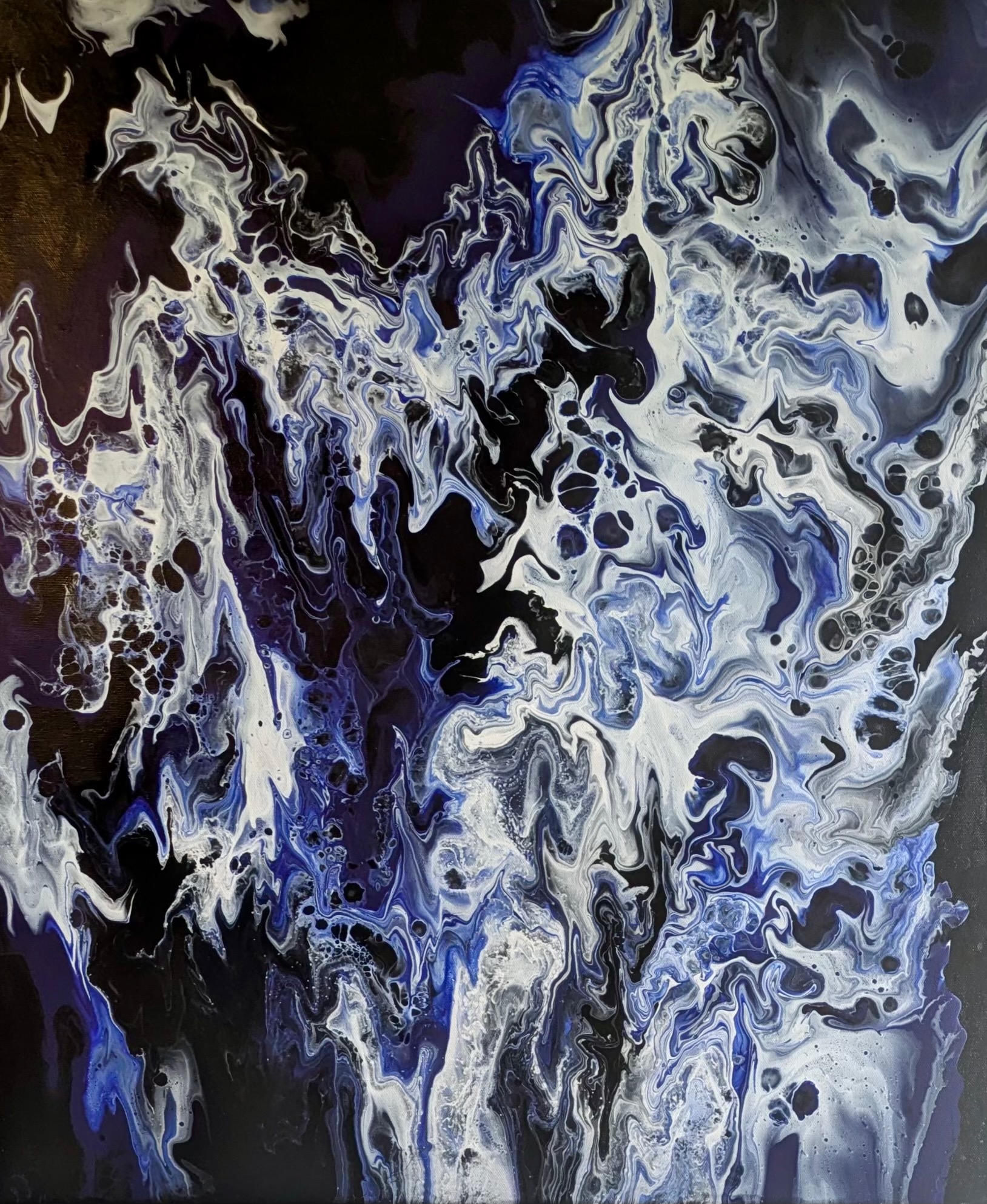 Acrylmalerei Kunstwerk im Atelier Facettenreich