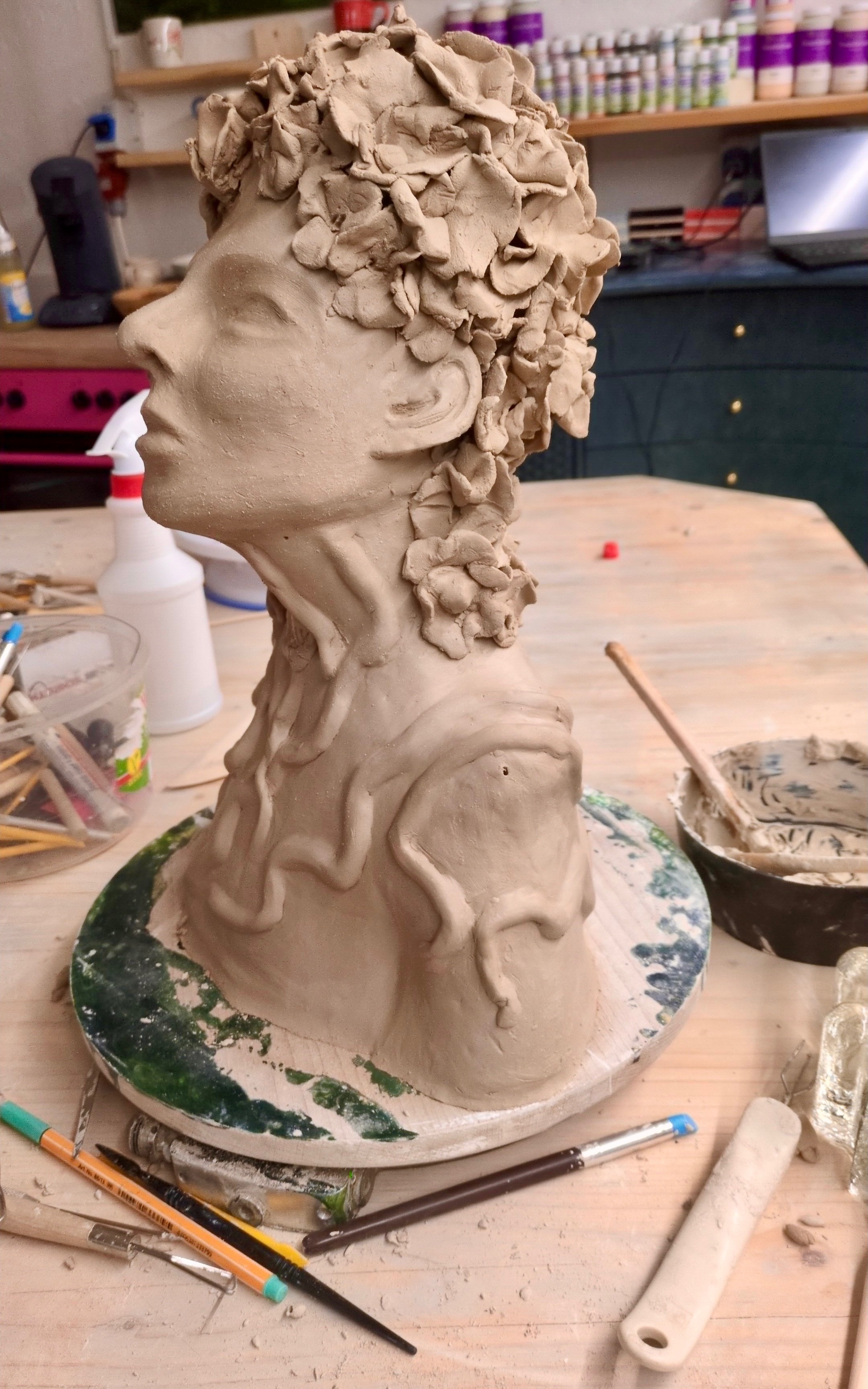 Acrylmalerei Kunstwerk im Atelier Facettenreich